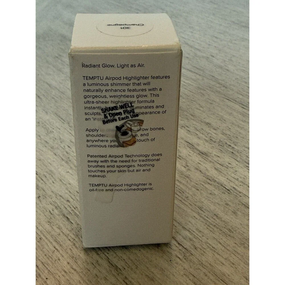Temptu AirPod Highlighter 8.2ml 0.28 FL. OZ. Shade “301 Champagne” New In Box